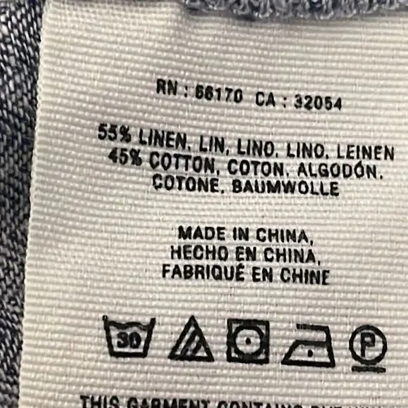 Anthropologie Pilcro and The Letterpress Linen Blend Wide Leg Pants 4 - Picture 9 of 11